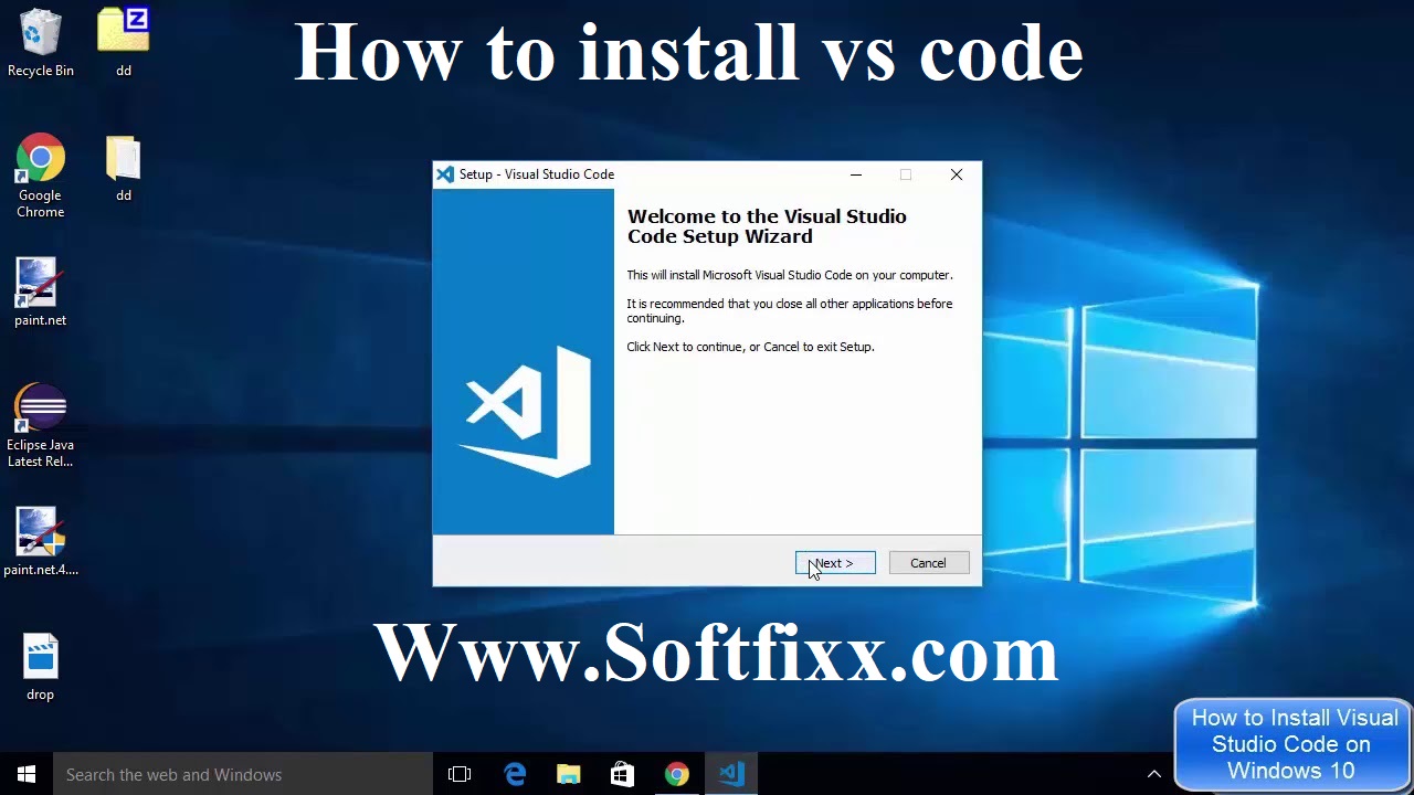 how to install vs code